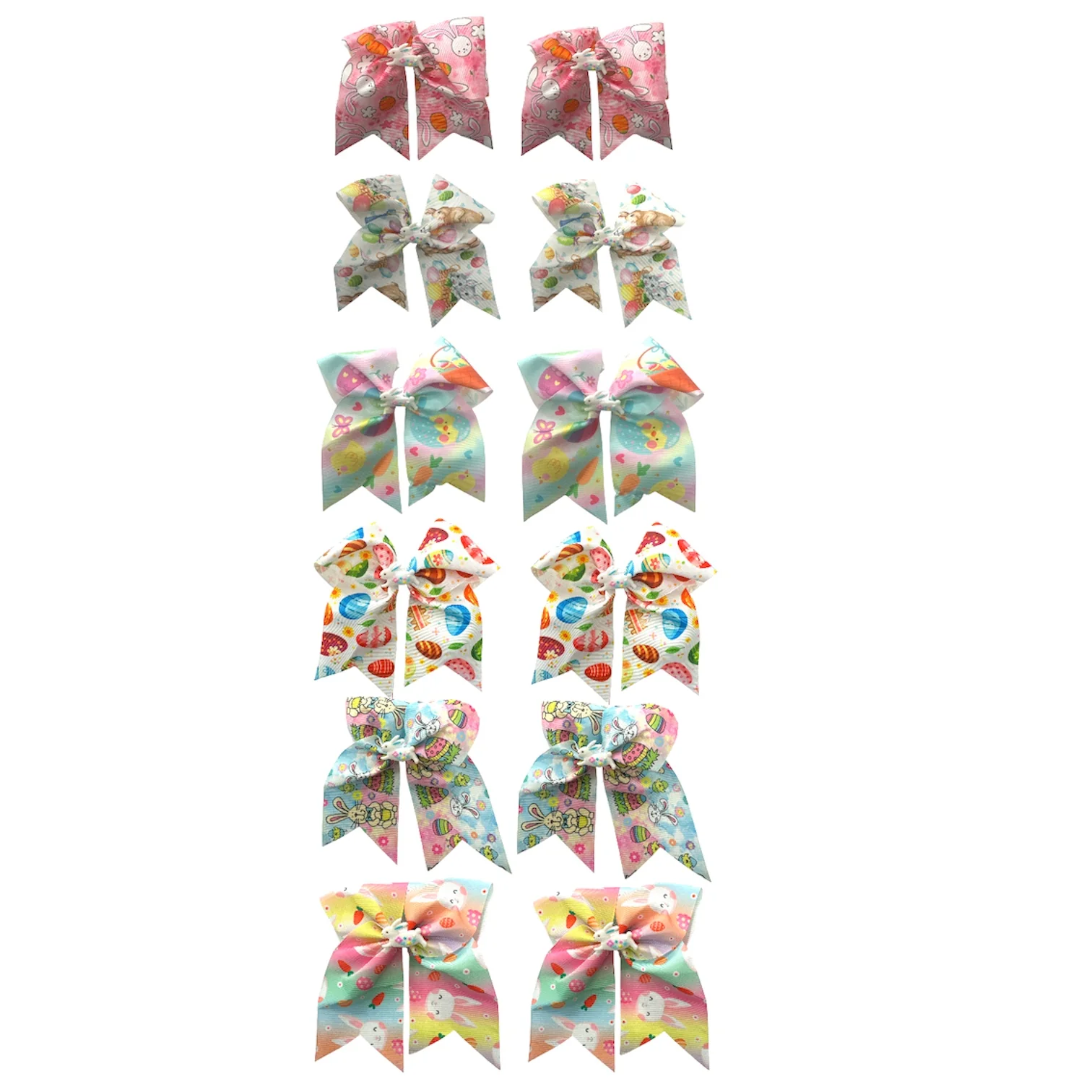 12PCS PACK BUNNY HAIR BOW MKC-4752