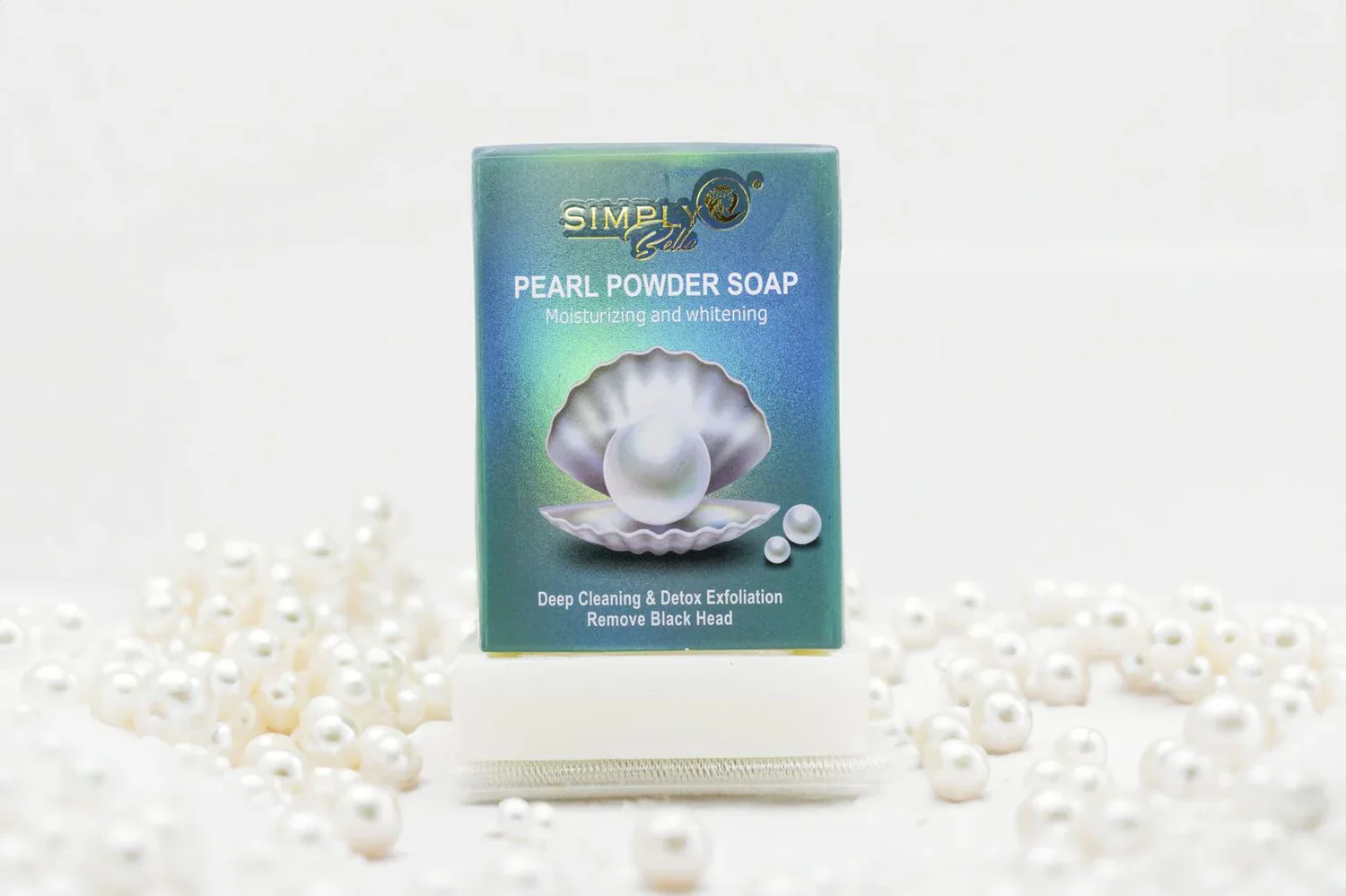 12PCS SIMPLY BELLA PEARL POWDER SOAP SIM008 - Image 2