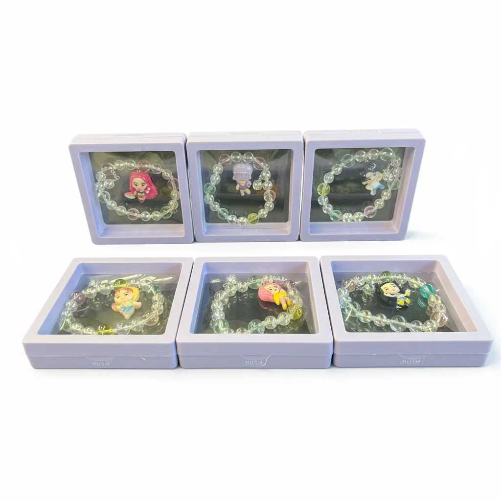 18PCS DISPLAY K POP BEADED BRACELET WITH DANGLE CHARM - Image 2