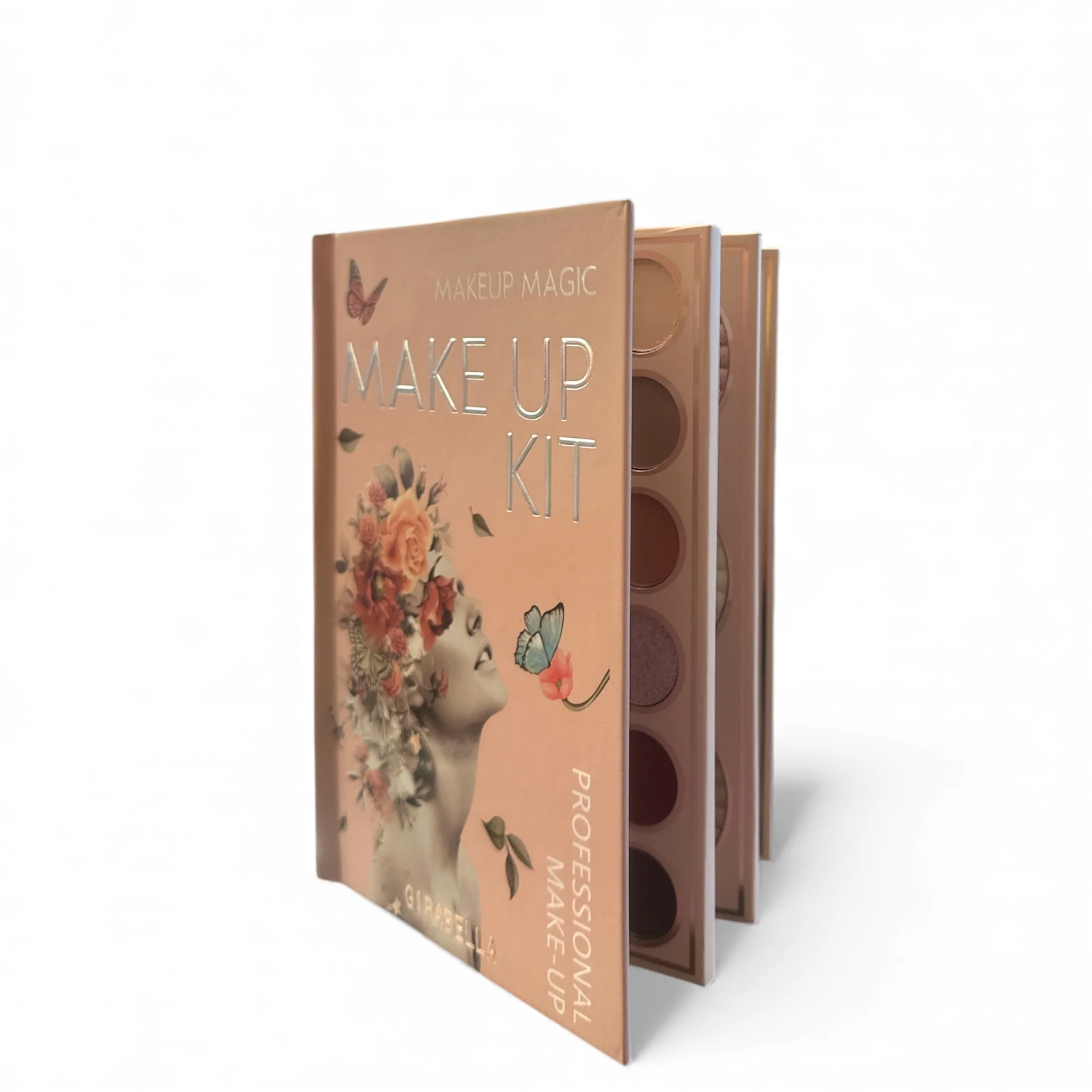 2PCS GIRABELLA EYESHADOW NUDE MAKEUP KIT BUTTERFLY 6-1286 - Image 6