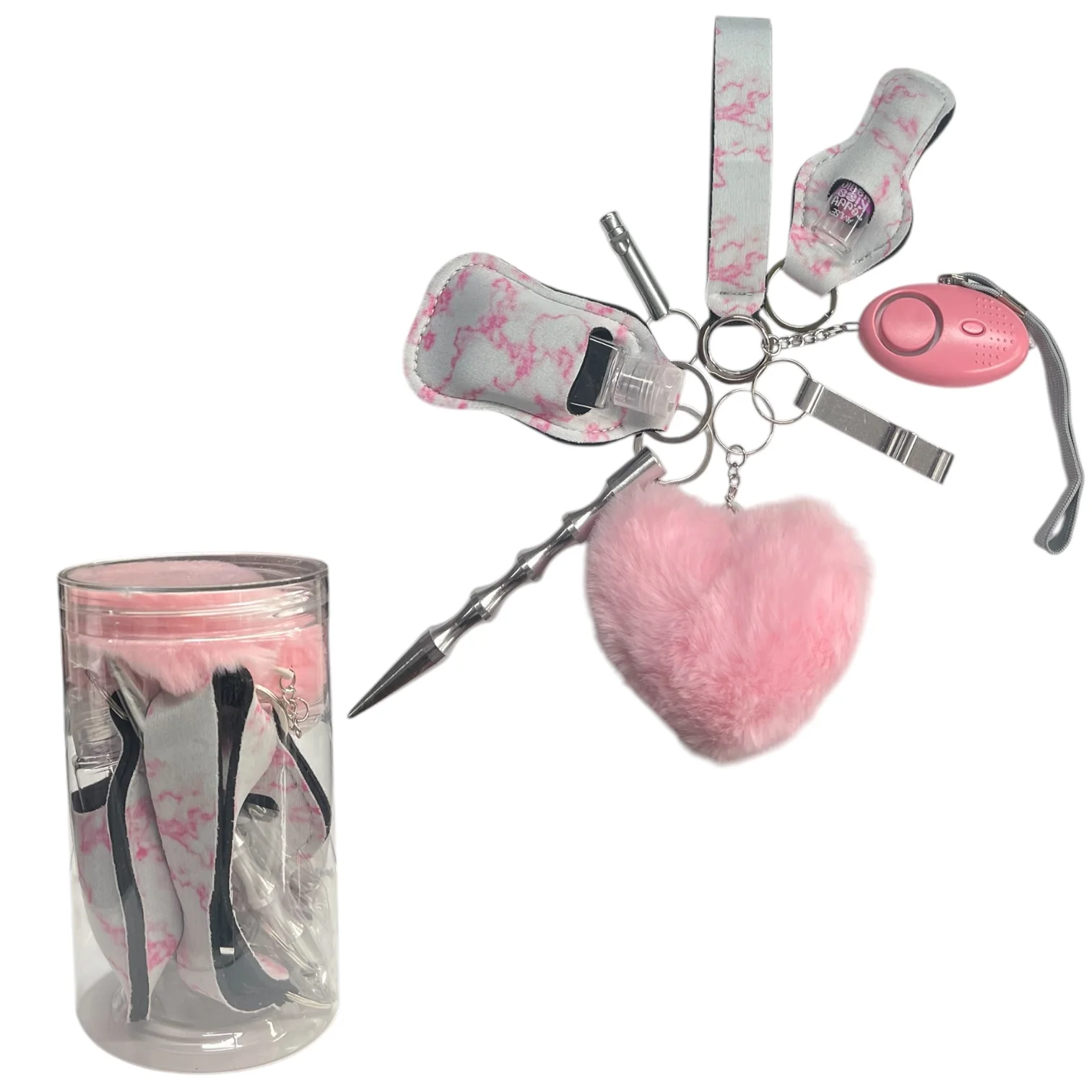 2PCS PINK TYE DYE SAFETY KIT 9 PCS #11
