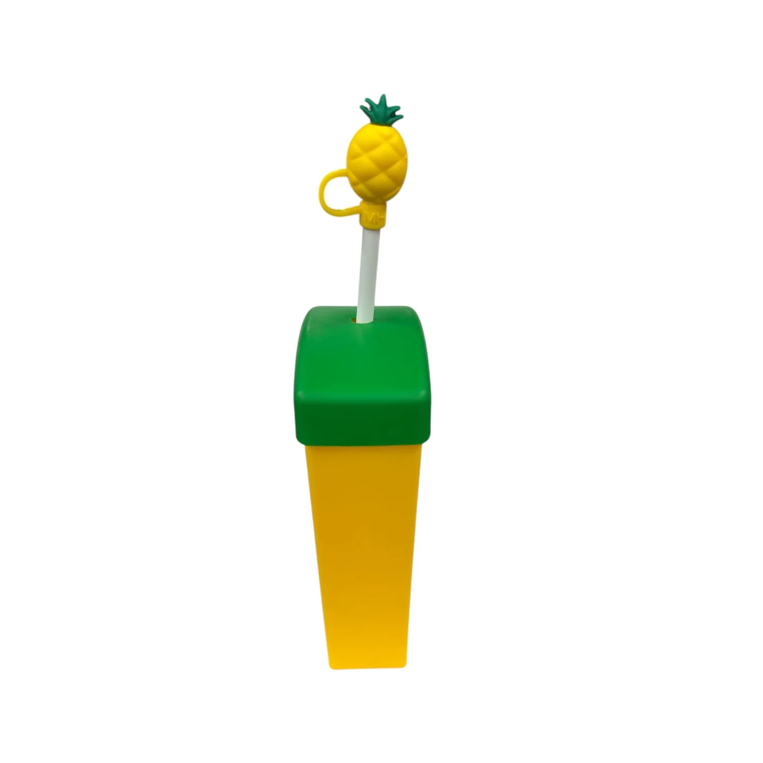 6PCS YELLOW PINEAPPLE STRAW CUP - Image 2