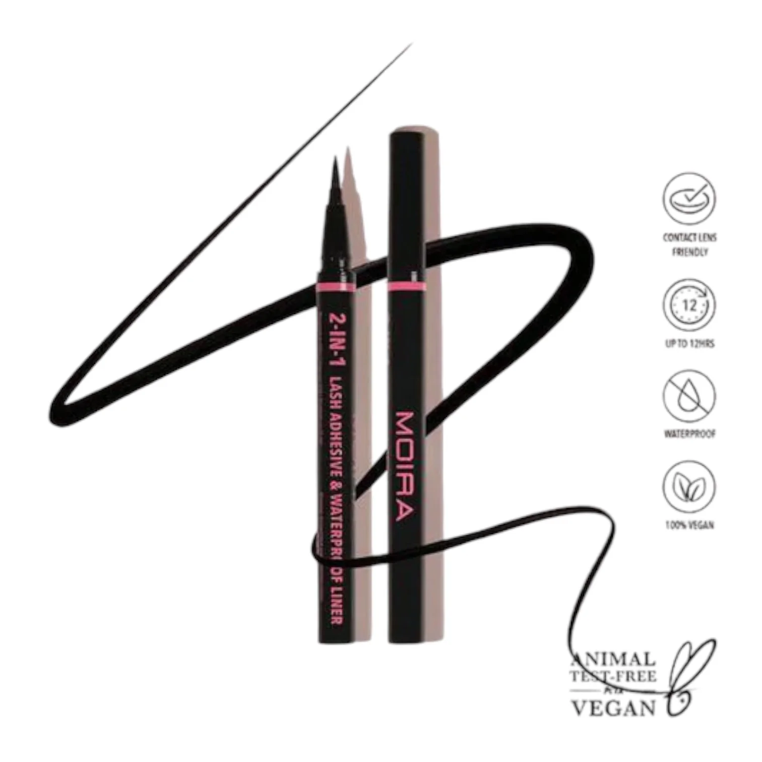 MOIRA 2-IN-1 LASH ADHESIVE & WATERPROOF LINER LAL 001