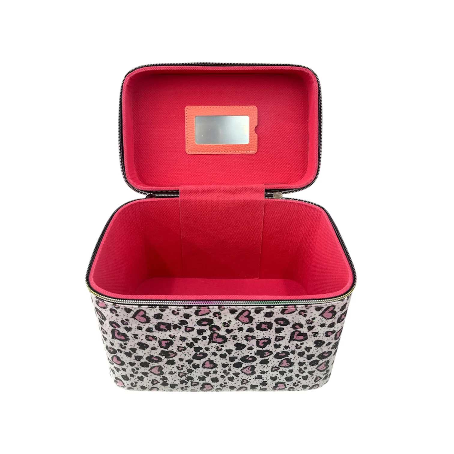 PINK CHEETAH BEIGE SO’s 3PCS CARRY MAKEUP BOX - Image 2