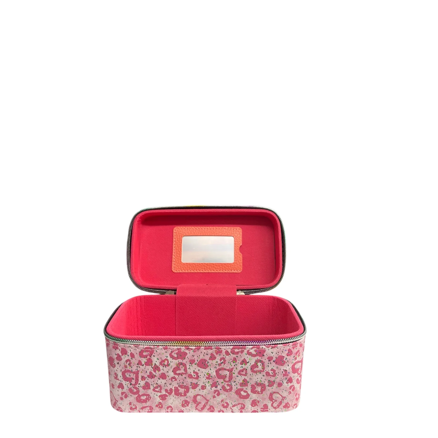 PINK CHEETAH XO’s 3 PCS CARRY ON MAKEUP BOX - Image 2